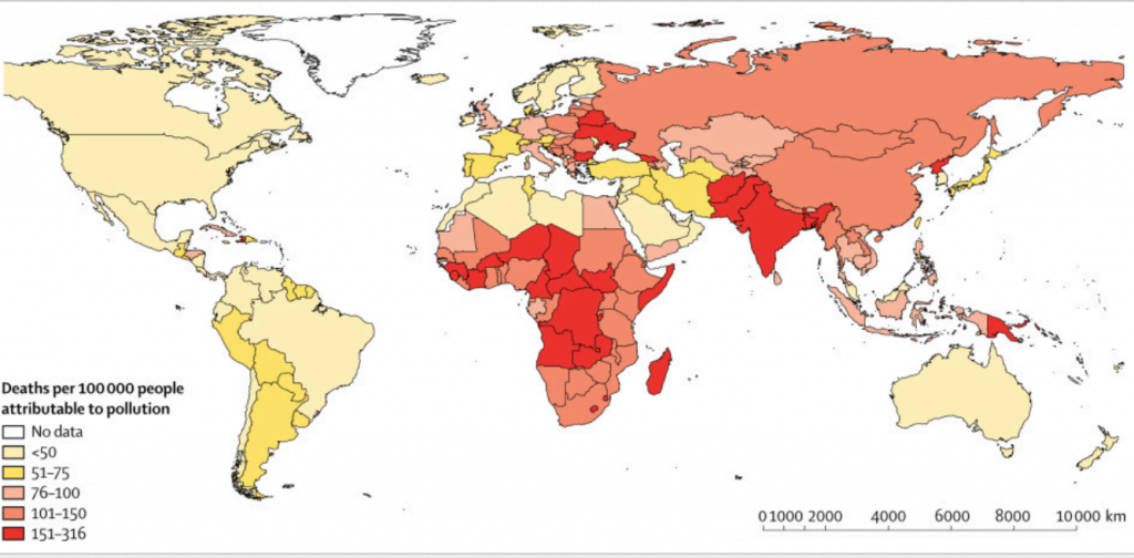 Map of the Day: The Countries Where Pollution is Most Deadly - UN Dispatch