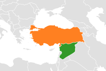 Geographic Map of the Turkish-Syrian border illustrates the need for improved strategic relations with neighbors.
